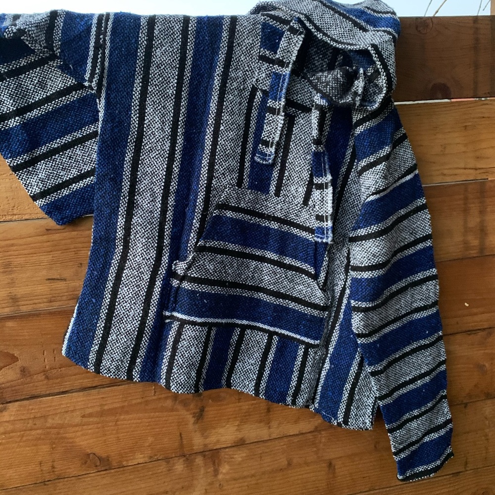 Blue Baja Mexican Hoodie